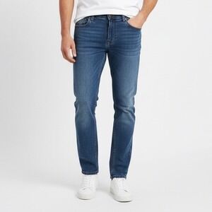 PD&C Flex Stretch Blue Wash Denim Jeans Men's 34x32 Slim Fit Casual